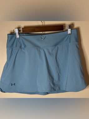 Under Armour Light Blue Women's Athletic Skort - Size LARGE 13” Length